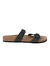 Olive Green Synthetic Leather Cork-Latex Footbed Flats For Men (TC-OS-307MEN-OLI)