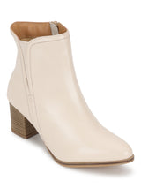 Cream PU High-End-Fashion Stylish Ankle Boots (TC-OS-BO-01-CRMPU)