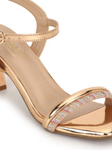 Rose Gold Patent Stiletto Sandals (TC-REN-N1261-RGLD)