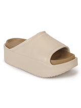 Beige Camel PU Slip-On Flats (TC-RS2509-BEIGCML)