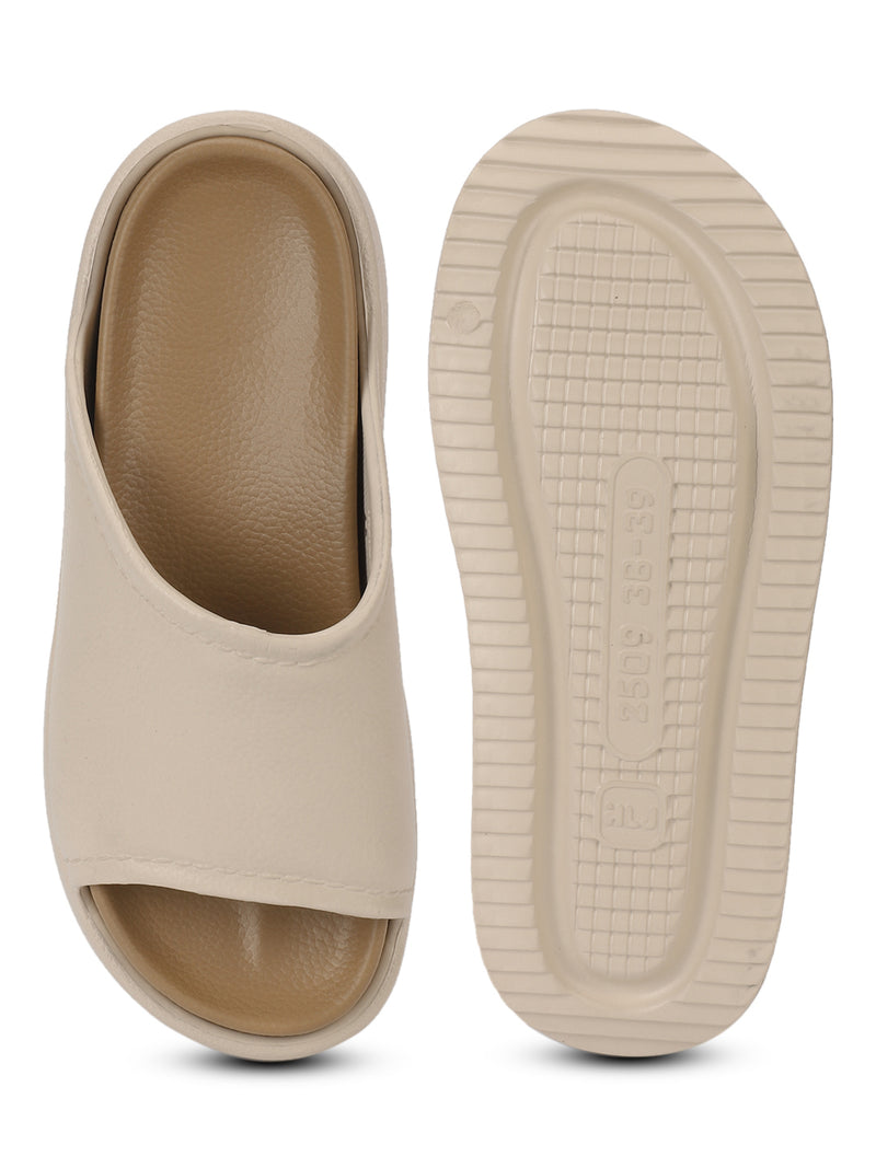 Beige Camel PU Slip-On Flats (TC-RS2509-BEIGCML)