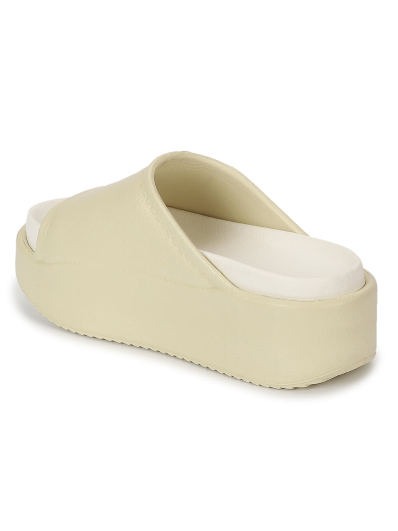 Lime White PU Slip-On Flats (TC-RS2509-LIMWHT)