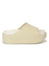 Lime White PU Slip-On Flats (TC-RS2509-LIMWHT)
