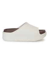 White Brown PU Slip-On Flats (TC-RS2509-WHTBRO)