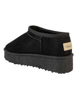 Black Suede Winter Stylish Ankle Boots (TC-RS3521-BLK)