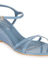 Blue PU Stylish Wedges (TC-RS3605-BLU)