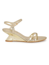 Gold PU Stylish Wedges (TC-RS3605-GLD)