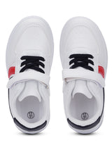 Black PU Stylish Velcro Sneakers For Kids-Unisex (TC-RS3619-BLK)