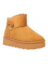 Camel Suede Winter Stylish Ankle Boots For Kids-Unisex (TC-RS3685-CML)