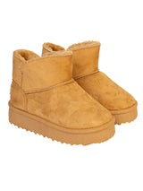 Camel Suede Winter Stylish Ankle Boots For Kids-Unisex (TC-RS3687-CML)