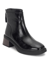 Black PU High-End-Fashion Stylish Ankle Boots (TC-RS3692-BLK)