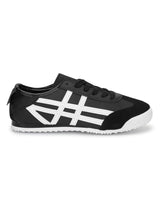 Black White PU Stylish Lace-Up Sneakers (TC-RS3800-BLKWHT)