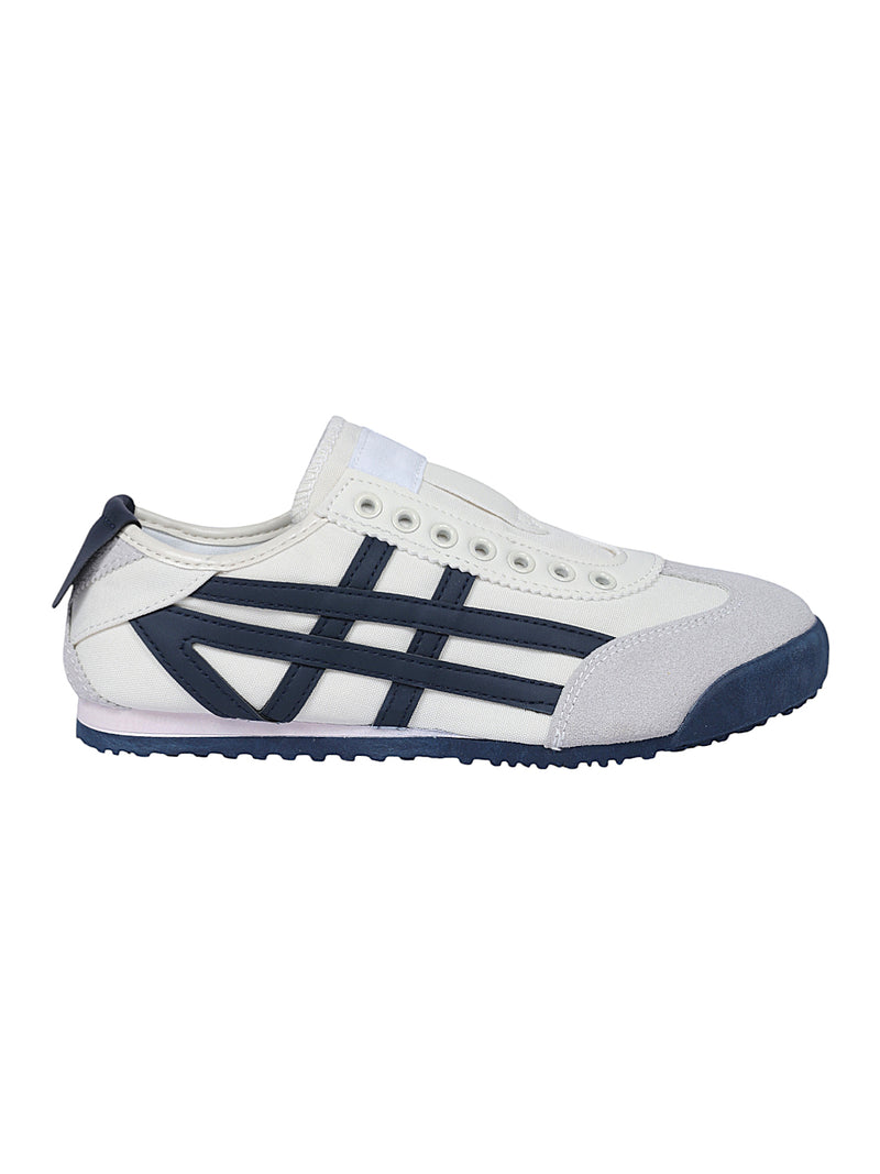 Beige Navy Canvas Stylish Slip-On Sneakers (TC-RS3801-BEIGNVY)
