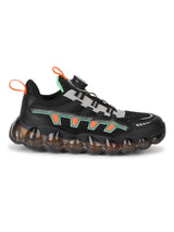 Black Mesh Rotating Button Sneakers (TC-RS40001-BLK)