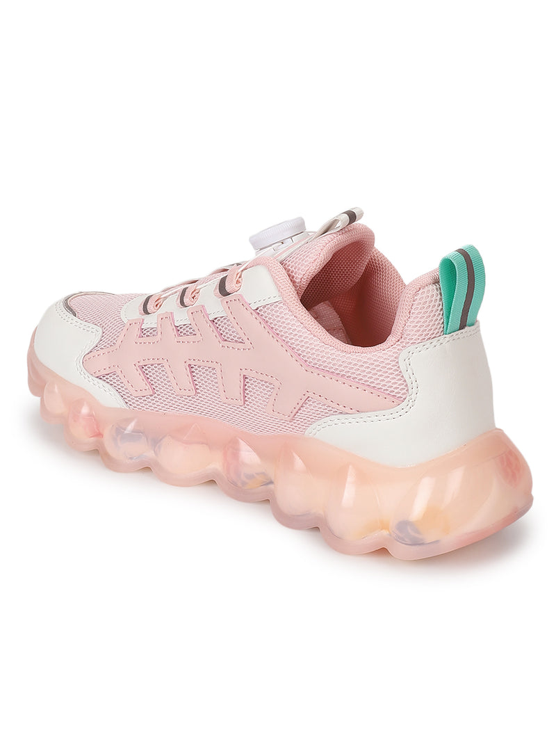 Pink Mesh Rotating Button Sneakers (TC-RS40001-PNK)