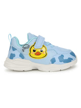 Blue PU Velcro Sneakers For Kids-Unisex (TC-RS4007-BLU)