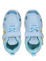 Blue PU Velcro Sneakers For Kids-Unisex (TC-RS4007-BLU)