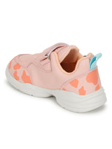 Pink PU Velcro Sneakers For Kids-Unisex (TC-RS4007-PNK)