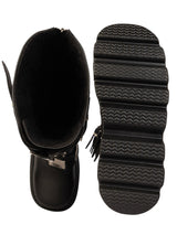 Black Synthetic Leather Winter High-End Stylish Long Boots (TC-RS4010-B-BLK)