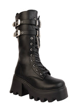 Black Synthetic Leather High-End-Fashion Stylish Ankle Boots (TC-RS4014-BLK)
