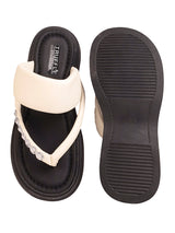 White Synthetic Leather Diamanté Block Heel Sandals (TC-RSHO7-WHT)