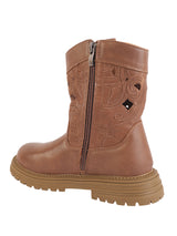 Brown Synthetic Leather Winter Stylish Ankle Boots For Kids-Unisex (TC-RSXR379-BRO)