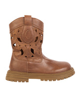 Brown Synthetic Leather Winter Stylish Ankle Boots For Kids-Unisex (TC-RSXR379-BRO)