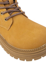 Khaki Synthetic Leather Winter Stylish Ankle Boots For Kids-Unisex (TC-RSXR905-KHA)