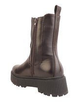 Brown Synthetic Leather Winter High-End Stylish Ankle Boots (TC-RSZY301-BRO)