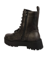 Black Synthetic Leather High-End-Fashion Stylish Ankle Boots (TC-RSZY506-BLK)