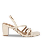 Cream PU Block Heels Sandals (TC-SLC-B5-CRMPU)