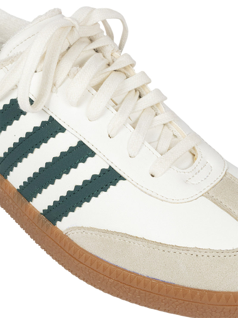 Beige Green Synthetic Leather Low Ankle Stylish Sneakers (TC-WOMENSAM1-BEIGRN)