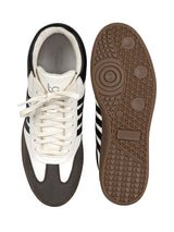 White Black Synthetic Leather High Ankle Stylish Sneakers (TC-WOMENSAMH1-WHTBLK)