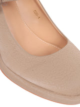 Khaki Synthetic Leather Buckle Block Heel Sandals (TC-Y526-1-KHA)