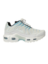 White Blue Mesh Lace-Up Sneakers For Kids-Unisex (TC-Z2324-WHTBLU)