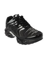 Black Silver Mesh Lace-Up Sneakers For Kids-Unisex (TC-Z2327-BLKSIL)