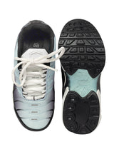 Blue Black Mesh Lace-Up Sneakers For Kids-Unisex (TC-Z2327-BLUBLK)