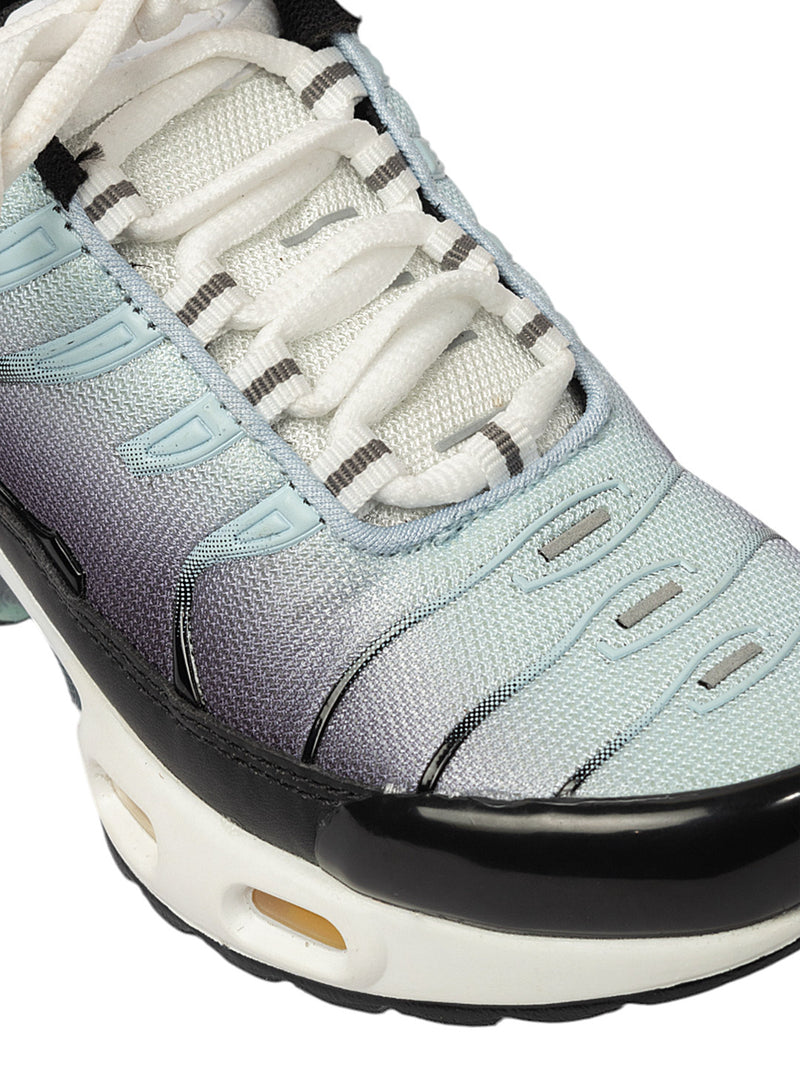 Blue Black Mesh Lace-Up Sneakers For Kids-Unisex (TC-Z2327-BLUBLK)