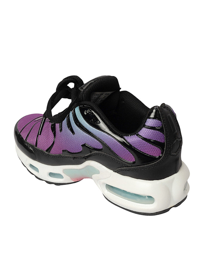 Purple Mesh Lace-Up Sneakers For Kids-Unisex (TC-Z2327-PUR)