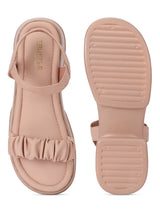 Pink PU Block Sandals (TC-SM01-PNK)