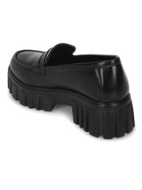 Black PU Block Loafers (TC-ANA-7981-BLK)