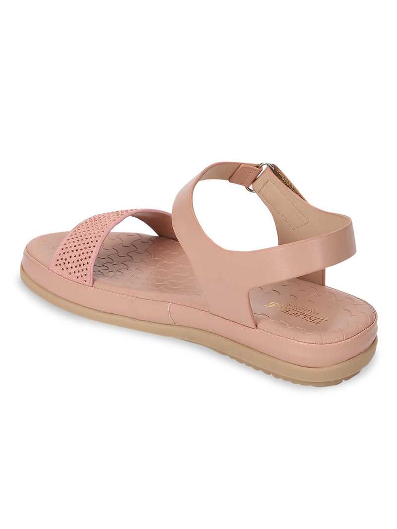 Pink PU Slip-On Sandal (TC-ST-016-PNK)