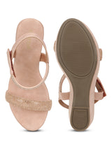 Pink PU Wedge Sandals (TC-G06979-PNK)
