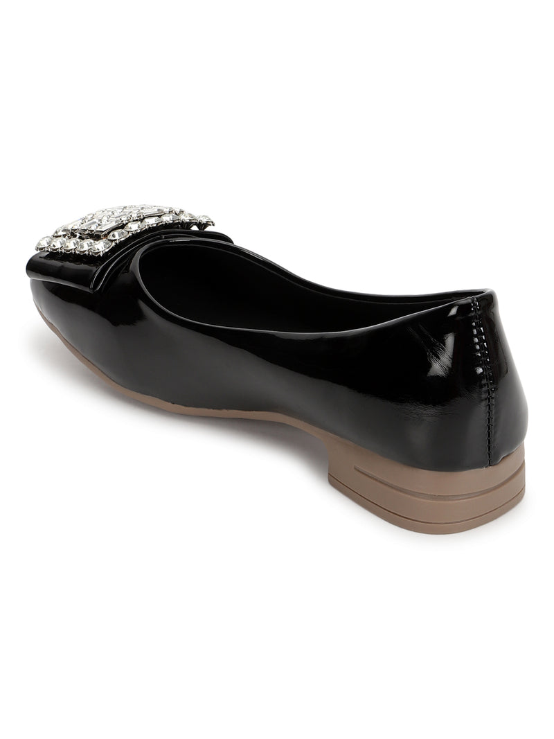 Black shops patent ballet flats