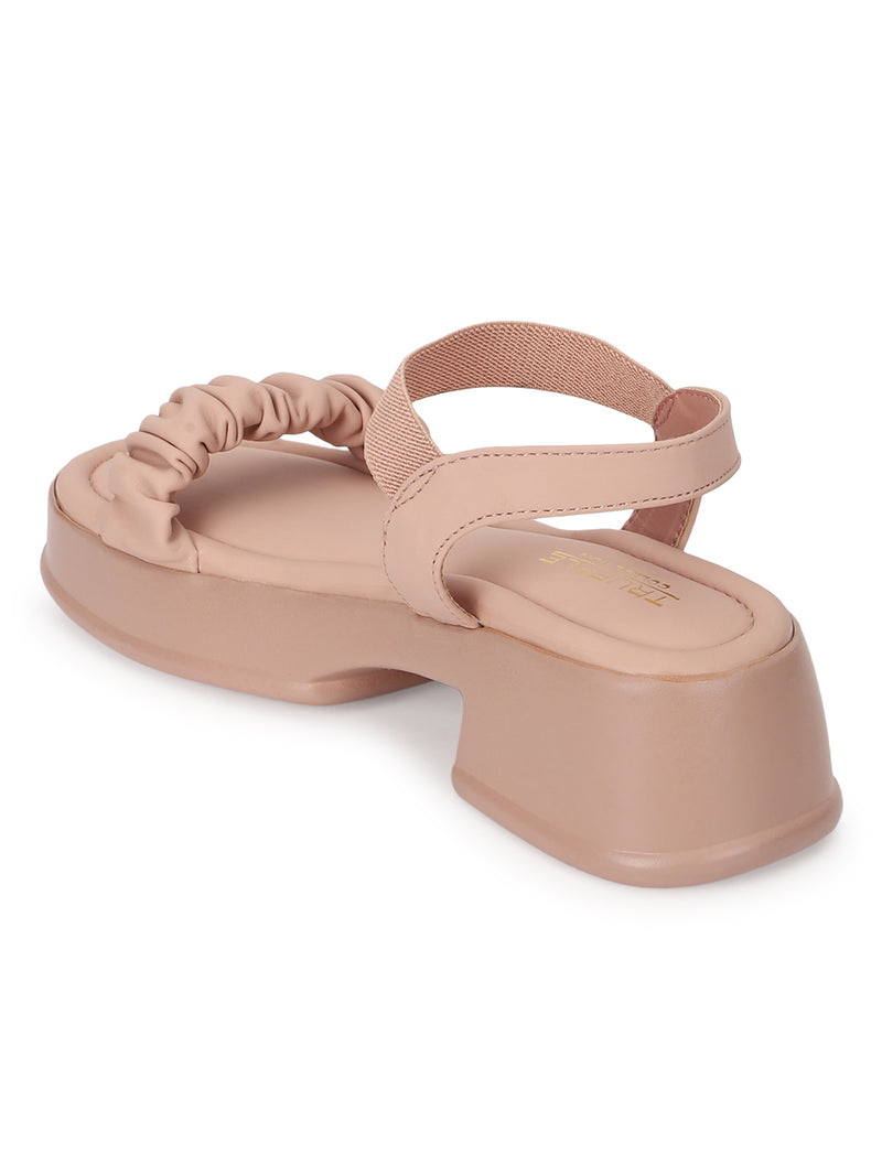 Pink PU Block Sandals (TC-SM01-PNK)
