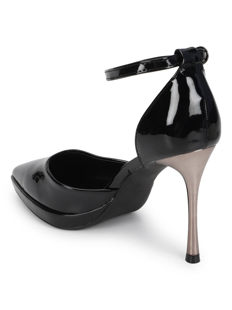 Black Patent Stiletto Sandals (TC-GN22L22-8-BLK)