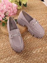 Lavender Patent Block Loafers (TC-B06563-LAV)
