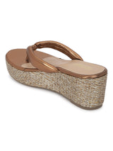 Copper PU Slip-On Wedges (TC-G08407-CPR)