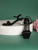 Black Suede Stiletto Sandals (TC-REN-N1261-BLK)