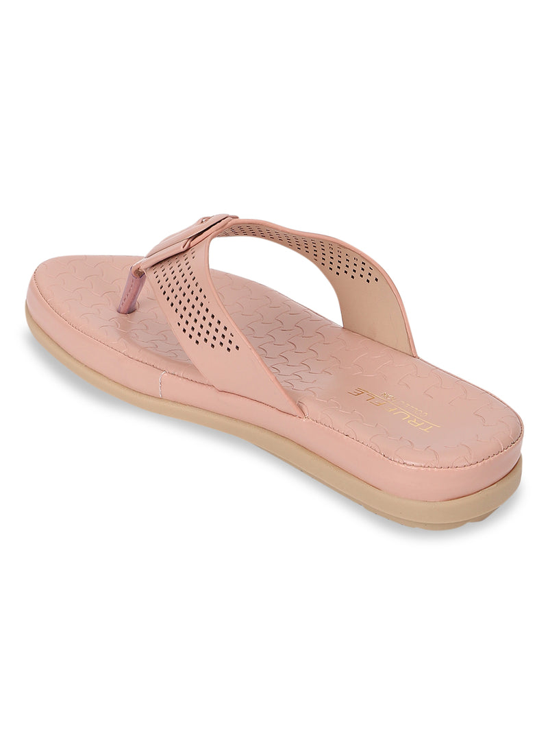 Pink PU Slip-On Flats (TC-ST-015-PNK)